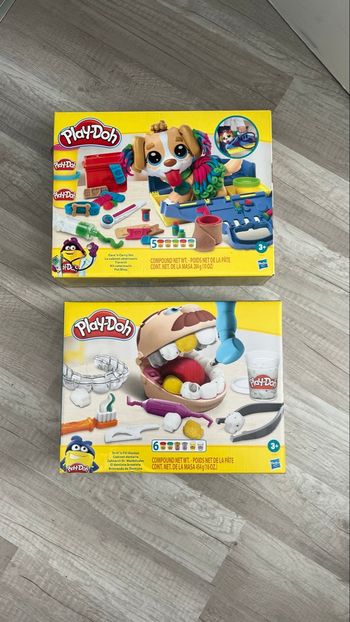 Le vétérinaire et le dentiste play doh