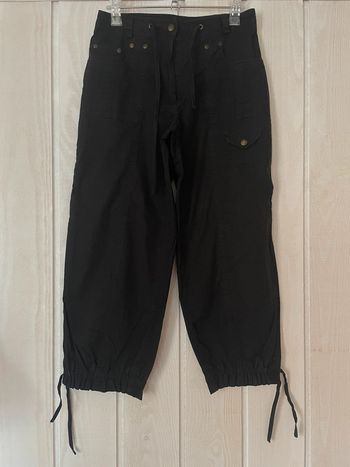 Pantacourt toile noir - 36