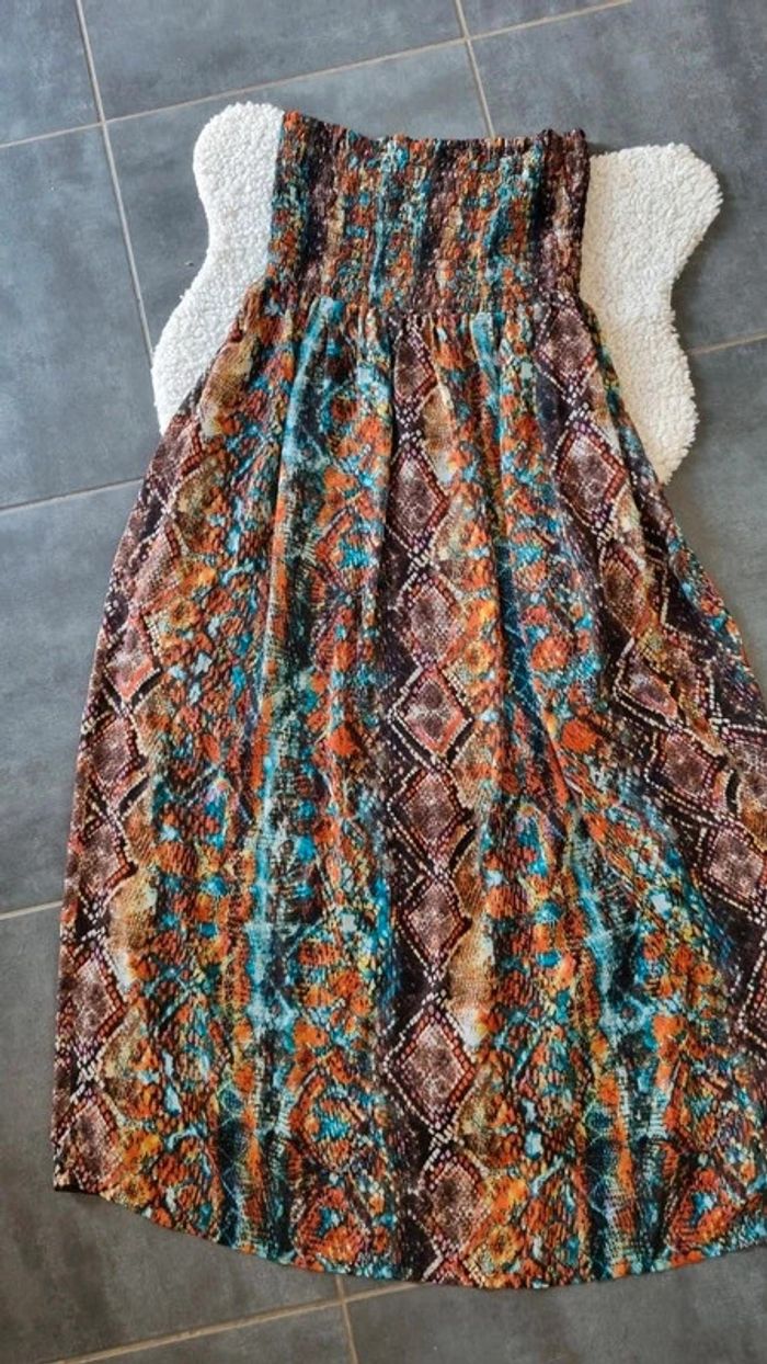 Longue robe bustier MoRGAN L superbe  doublée comme neuve - photo numéro 3