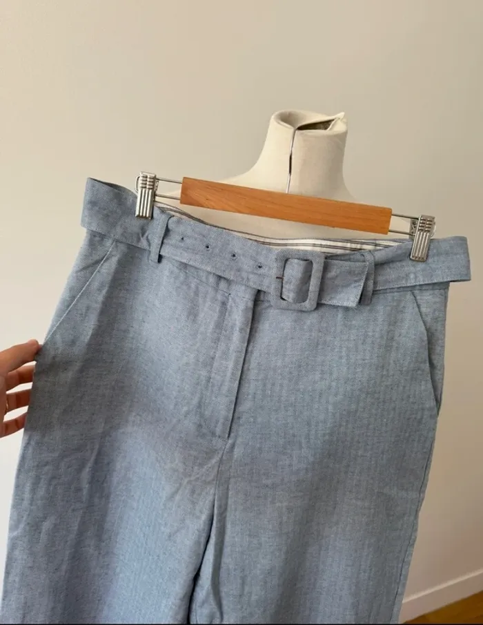 Pantalon droit avec ceinture XL/42 - photo numéro 4