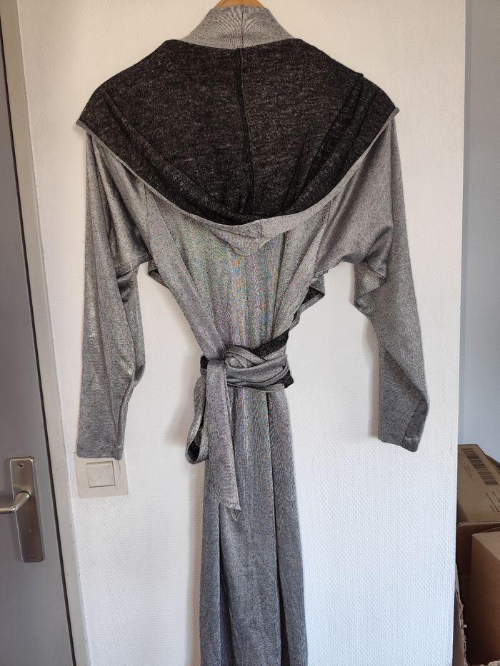 Robe argentée acier modele cache coeur à capuche taille 1 - photo numéro 7
