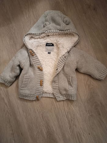 Manteau chaud doublé sherpa 9 mois