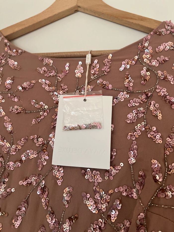 Robe longue sequins Neuve Asos taille 34 - photo numéro 3