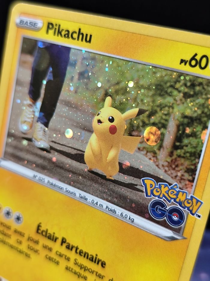 Carte pokémon 🇨🇵 lot de 3 Pikachu Holo série Pokémon GO - photo numéro 6