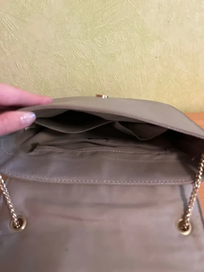 Sac bandoulière taupe irisé - photo numéro 3