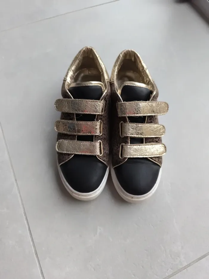 CL11 - chaussures léopard dorées et noires - 37 - photo numéro 3