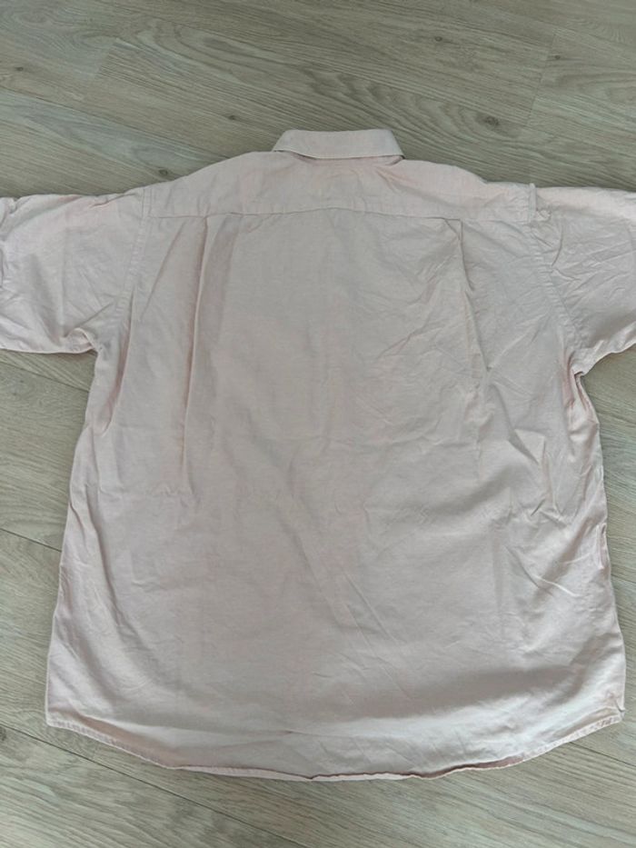 Chemise Lacoste rose pâle – manches courtes – taille XL (43) - photo numéro 7