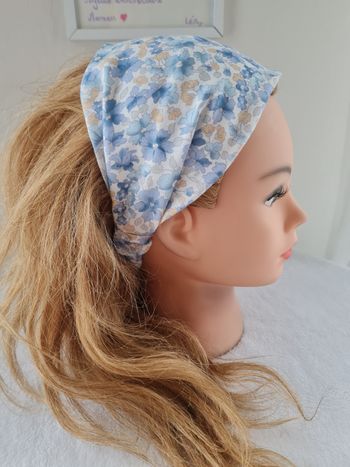 Bandeau fichu fleuri