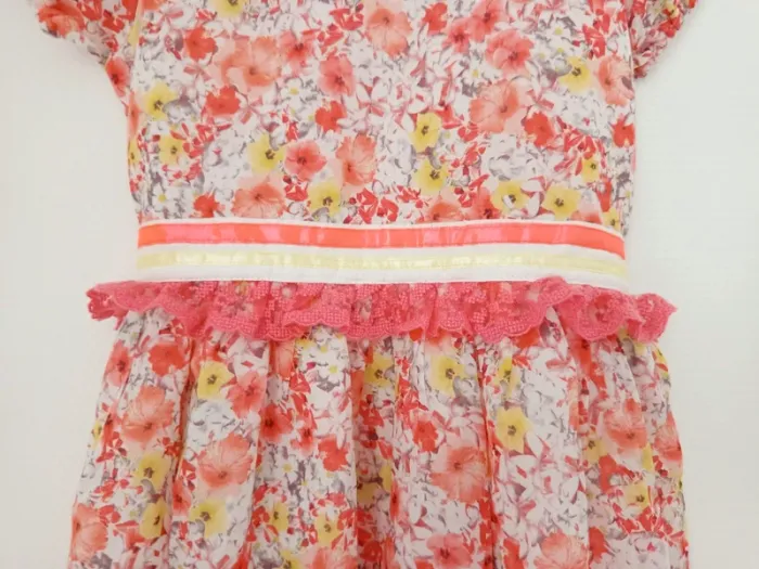 Robe d'été à fleurs vintage fille w - photo numéro 2