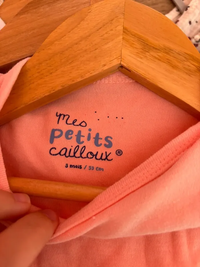 Lot 5 bodies Mes petits cailloux taille 3 mois - photo numéro 8