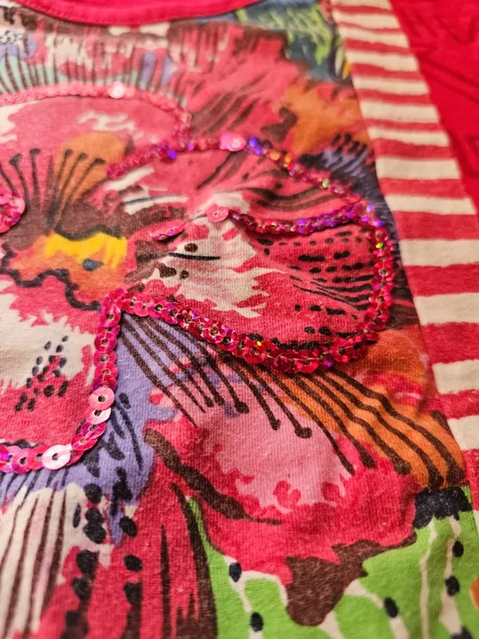 Magnifique robe fushia taille 9 ans désigual - photo numéro 5
