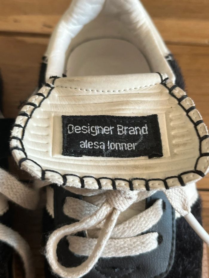 Baskets style gazelle Alesa Lonner noires - photo numéro 3