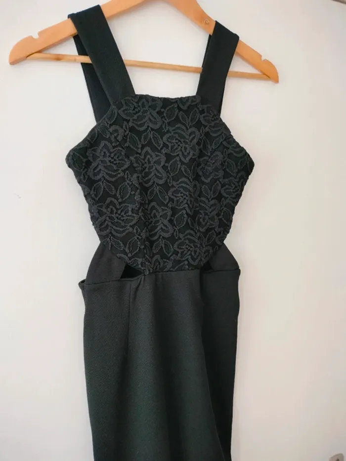 Robe dentelle fuseau noir XS - photo numéro 3