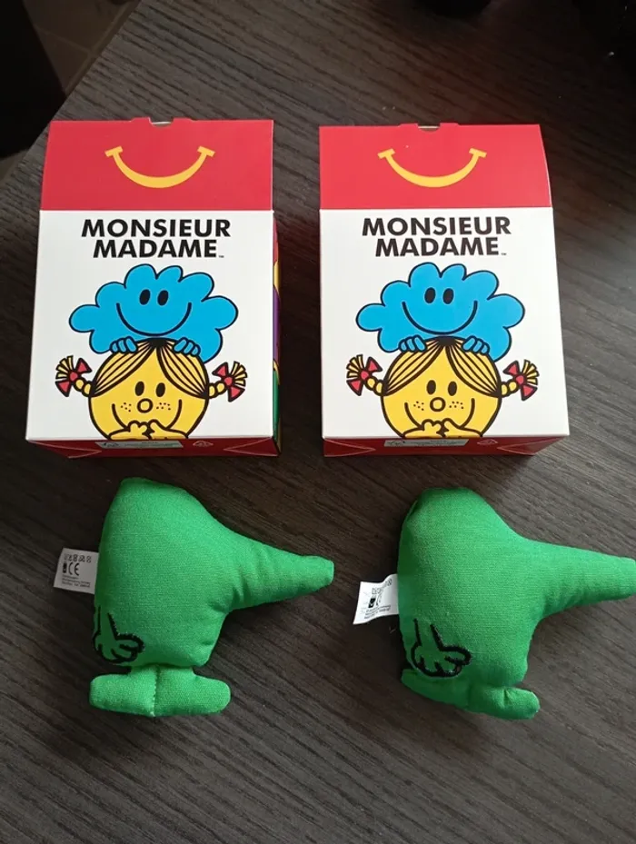 Lot 2 peluches collector Monsieur Madame: Monsieur Curieux. - photo numéro 2