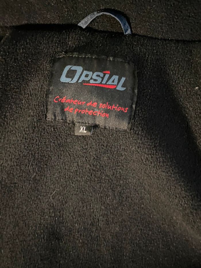 Parka  de travail Homme bleu marine et noir  imperméable taille XL opsial - photo numéro 7