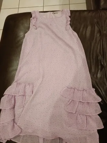 Robe in extenso mauve 12 ans