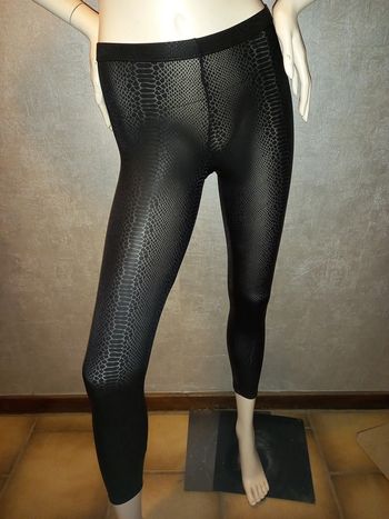 legging noir motif python serpent DIM taille 34/36 neuf
