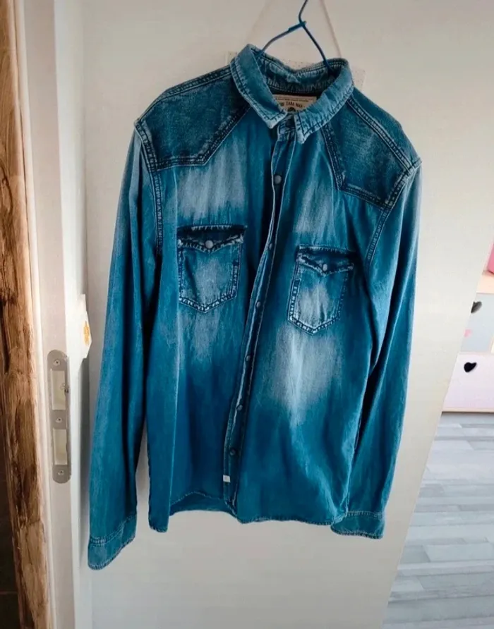 Superbe chemise en jeans - photo numéro 2