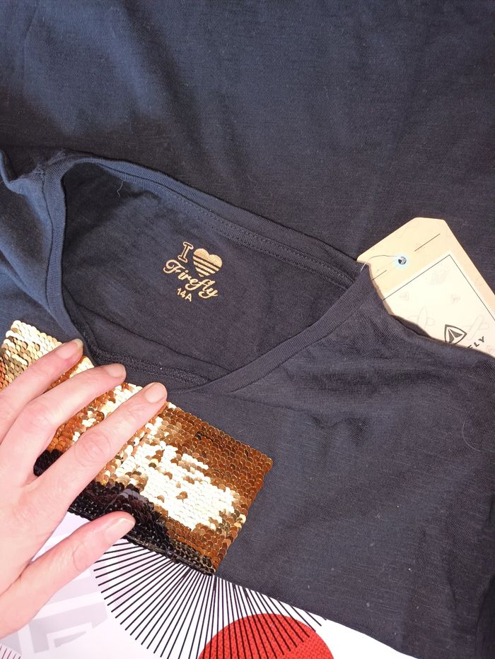 Haut sequins reversibles Neuf 🏷 taille 14 ans - photo numéro 6
