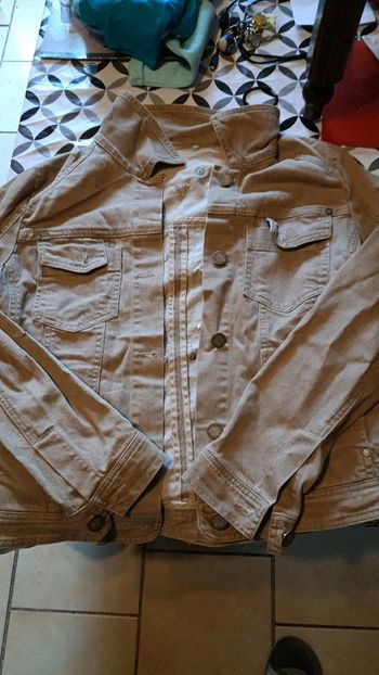 Veste jeans beige t40