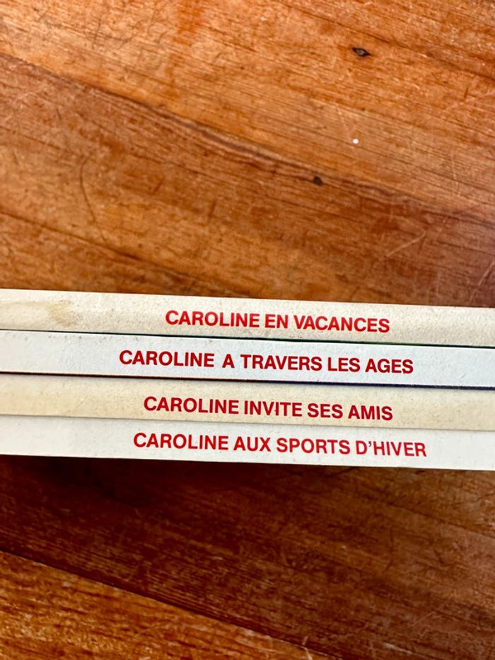 Lot de 4 livres Caroline blancs édition rare vintage albums bd Pierre Probst - photo numéro 2