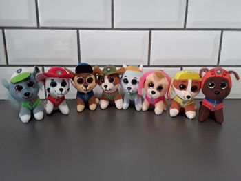 Lot de peluches TY pat patrouille