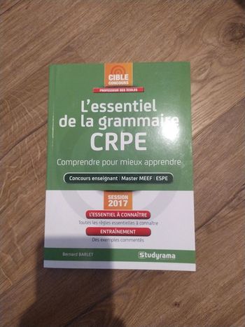 CRPE l'essentiel de la grammaire