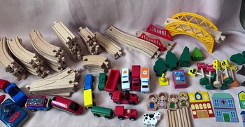 Train en bois 110 pcs 