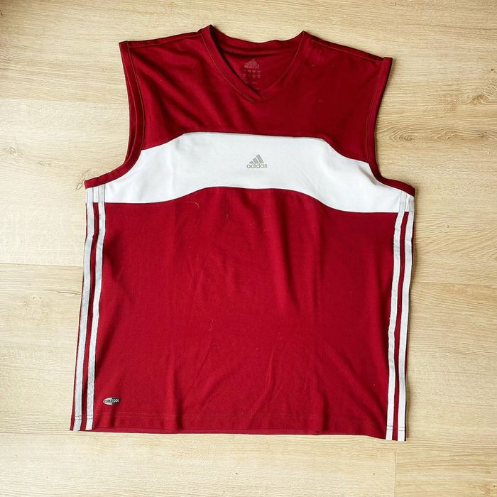 Adidas ClimaCool Débardeur Training/Running Homme Rouge Exclusive Sportwear Fit (Taille L) - photo numéro 2