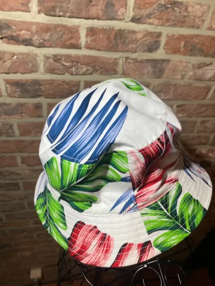 Chapeau Bob Herman Taille S blanc à motifs floral - photo numéro 7