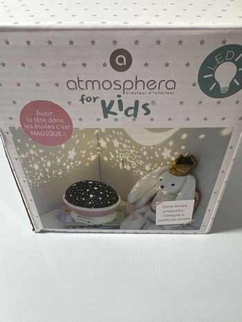 Lampe projecteur étoile Atmosphera rose 