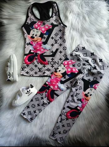 T-shirt + legging minnie