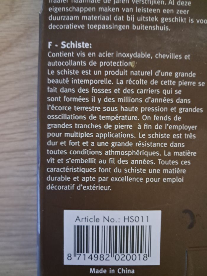 Plaque de Numéro de Maison en Ardoise Naturelle (Neuve) - photo numéro 4