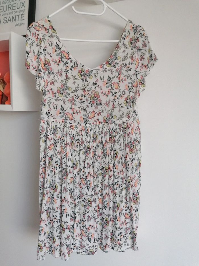 Robe de plage boutonnée crème Jennyfer taille 36 - photo numéro 5