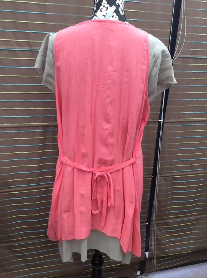 Tunique beige + top corail neuve (n°36) - photo numéro 2