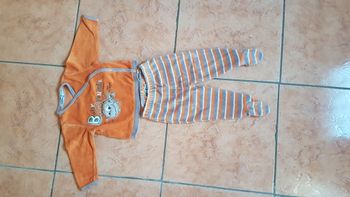 Pyjama 2 pièces garçon 9 mois orange Tape à l'oeil