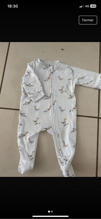Pyjama boutchou 3 mois blanc