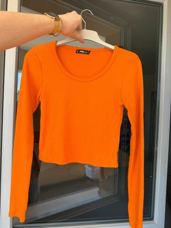 Haut manches longues orange
