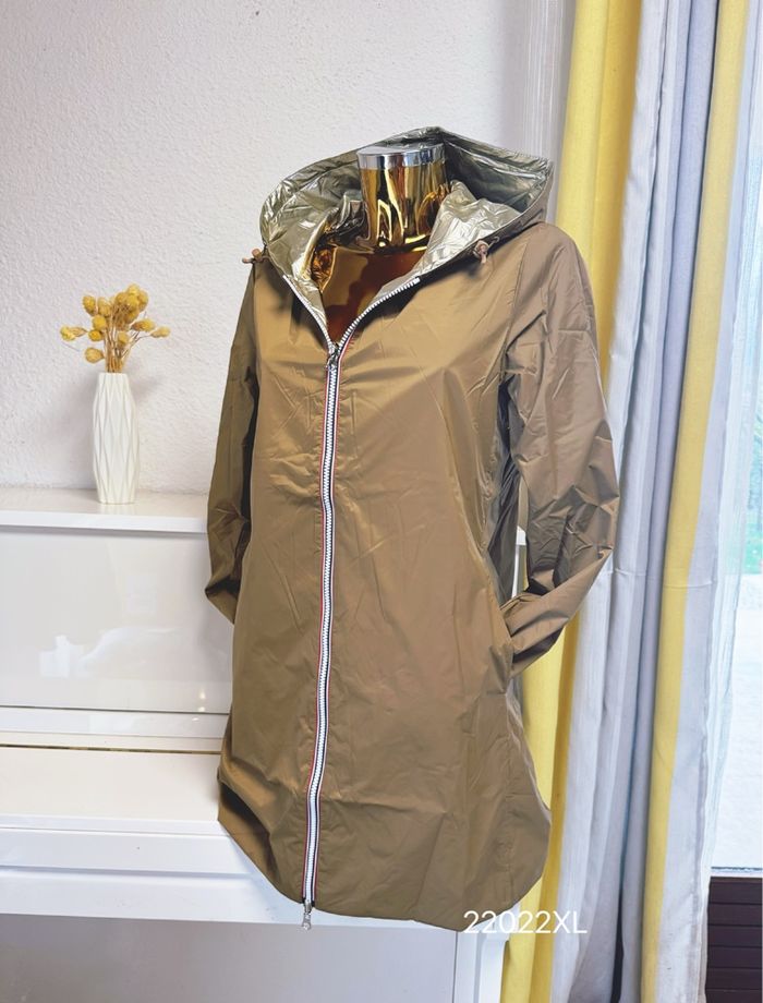 Veste longue mi saison camel doré taille XL🌸