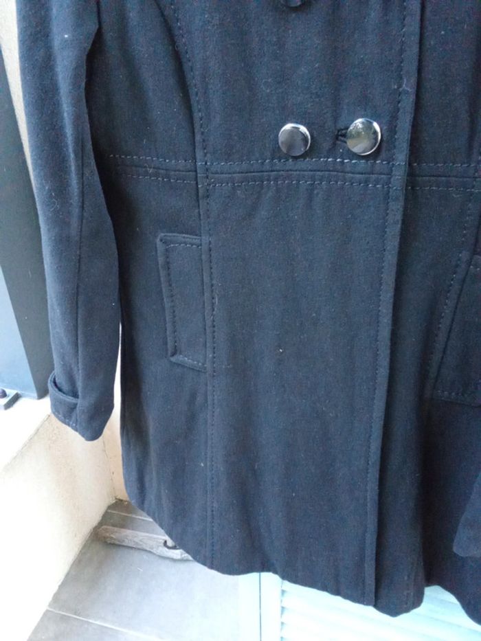 Manteau veste noire habillée avec laine taille 40 H&M - photo numéro 3