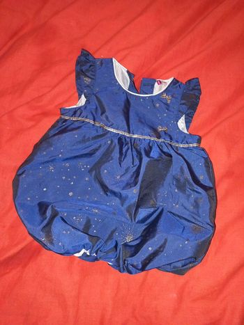 Belle robe 6 mois bouffante sorties ou quotidien thème ciel étoiles argentées