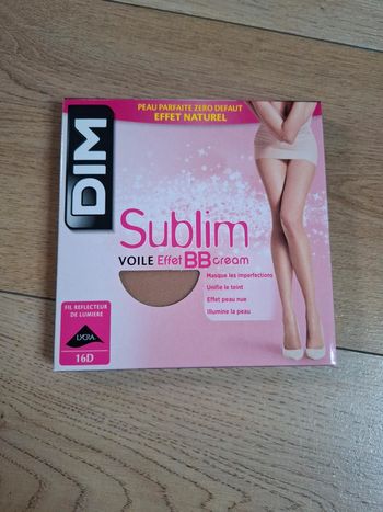 Collant dim voile effet BB cream Taille 1 beige éclat neuf