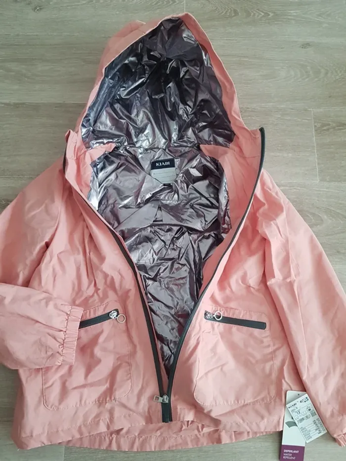 Veste rose deperlante taille 12 ans- neuve - photo numéro 3