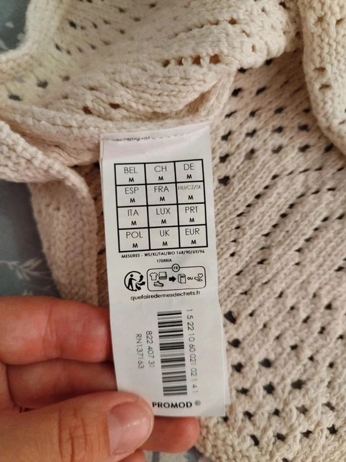 Très jolie maille crochet Promod taille M neuf - photo numéro 7