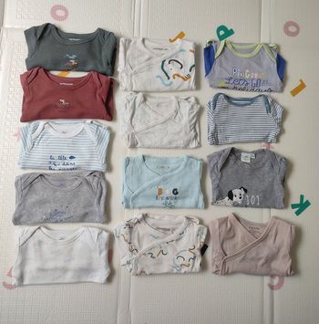 Lot body manches longues 6 mois