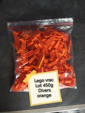 Lego vrac lot 450g orange