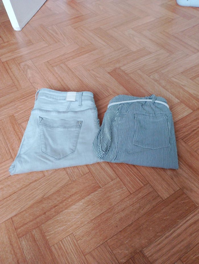 Lot de 2 pantalons / jeans - Taille M