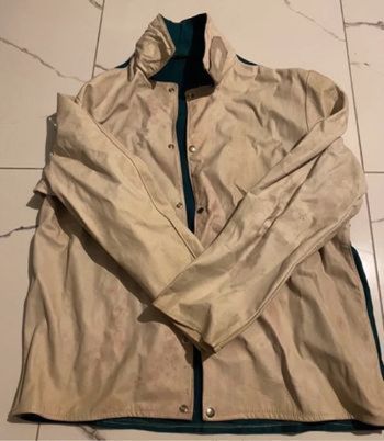 Veste cuir soudeur