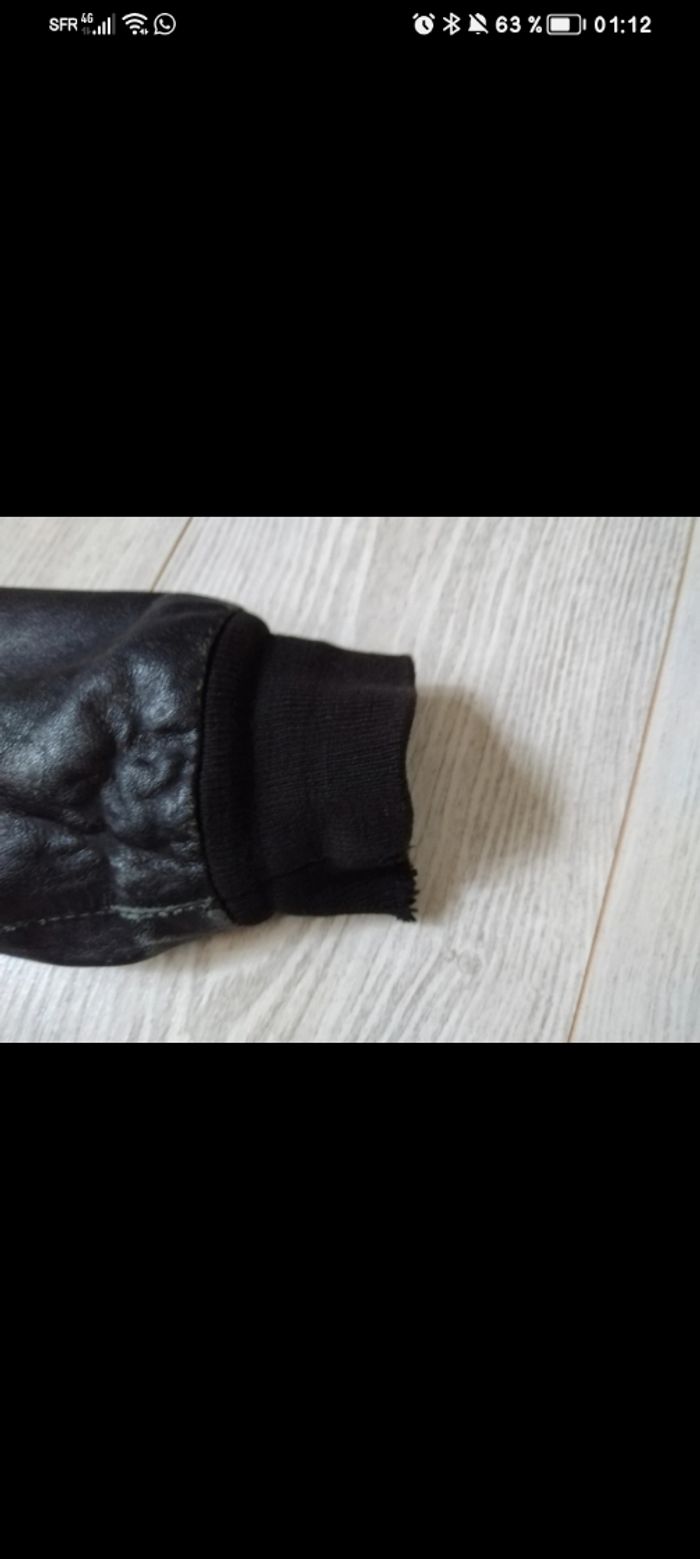 Veste en cuir véritable - photo numéro 7