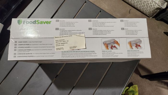 Machine sous vide FoodSaver VS0100X – Neuve - photo numéro 2